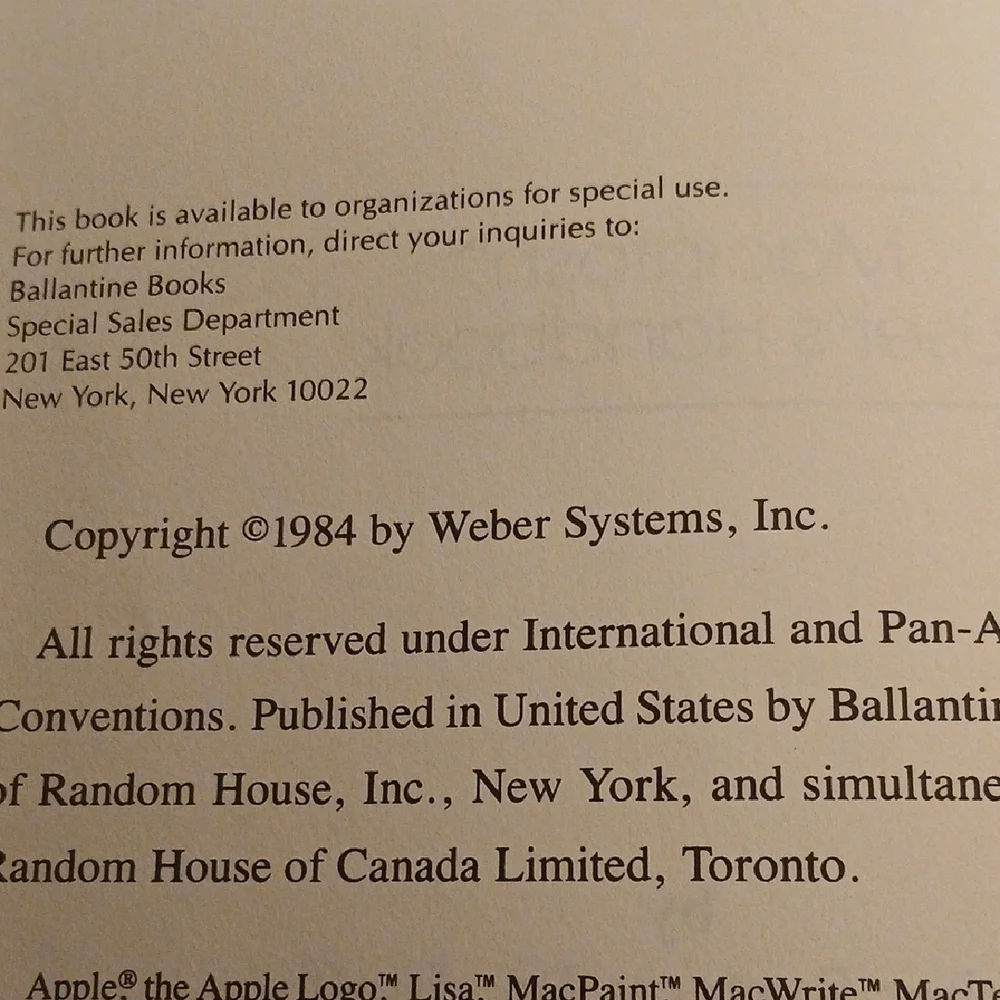 Apple Macintosh User's Handbook - Blue and Gray